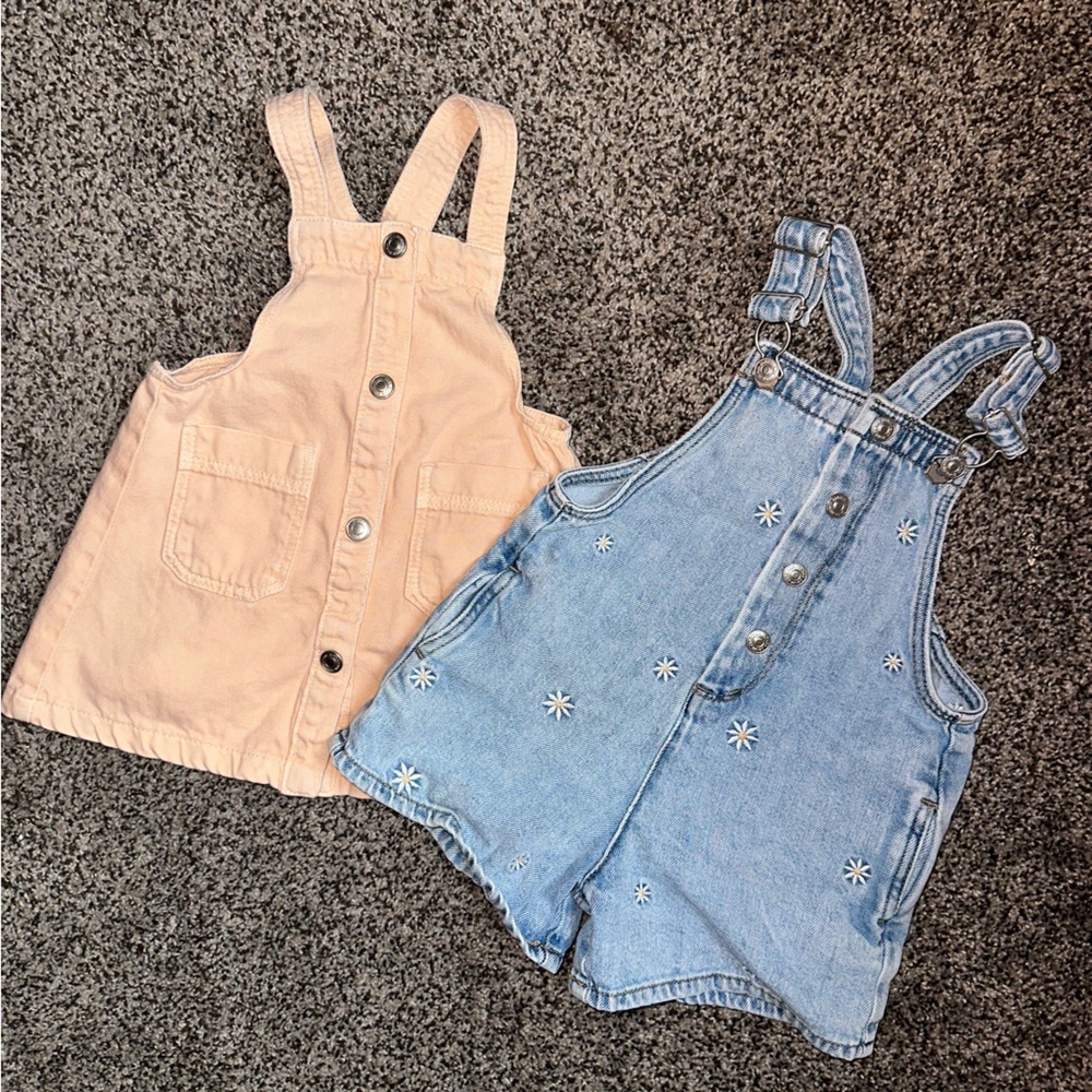 Zara Kids Denim and Peach Outfits